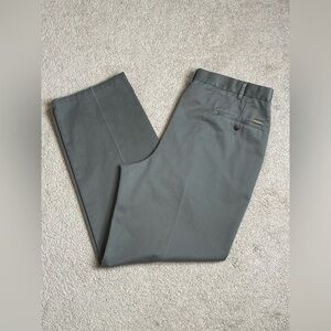 Haggar Gray Chinos with Smooth Cotton Blend and Versatile Style